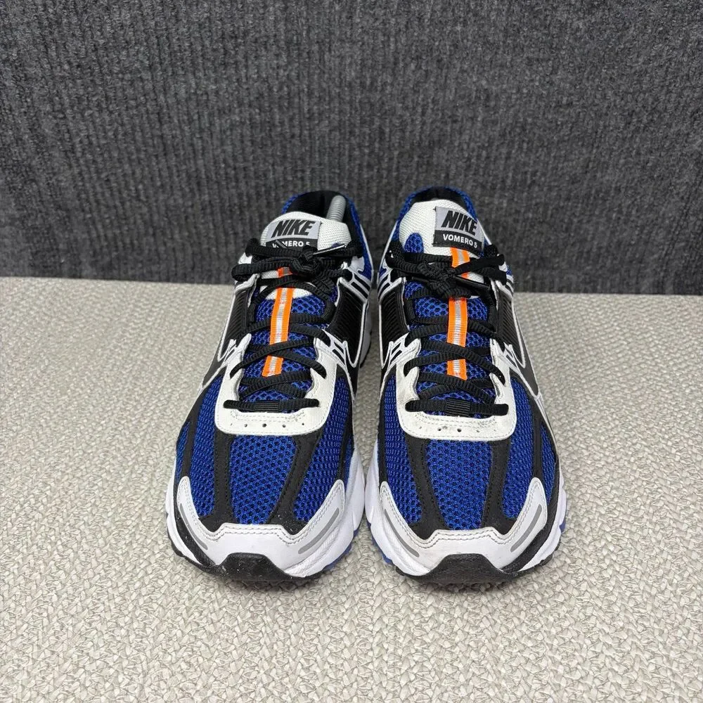 Nike Zoom Vomero 5 White Racer Blue Black Running Shoes Mens 9.5 CI1694-100